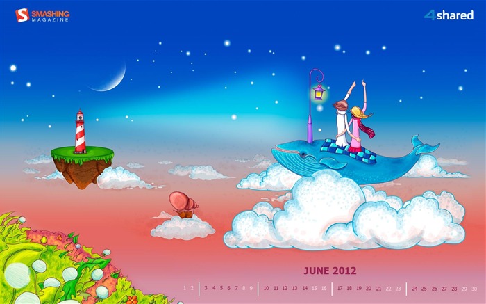 6 월 Romance-June 2012 캘린더 월페이퍼 찾아보기 :7171