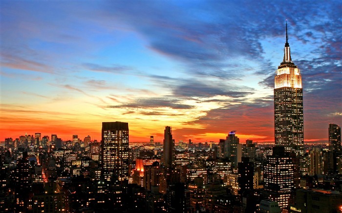 Nova York skyline-City Landscape Wallpaper Visualizações:56893