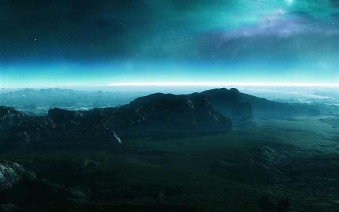 Night Mountain peak-Natural landscape HD wallpaper Views:20064 Date:2012/5/16 23:49:11