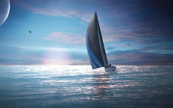 Sailing Boat-Natural landscape HD wallpaper Views:30868 Date:2012/5/16 23:43:25