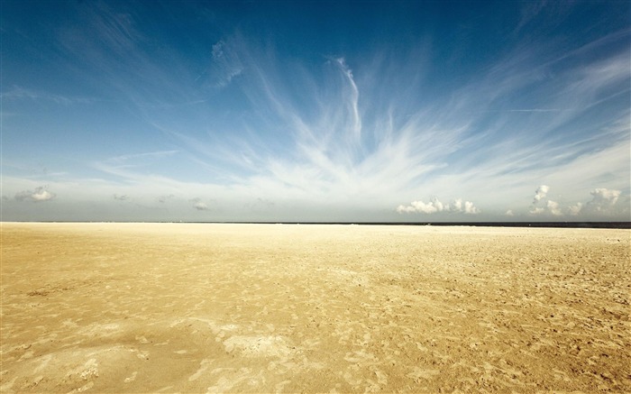 Sand Sky Flat-Natural landscape HD wallpaper Views:19201 Date:2012/5/16 23:45:30