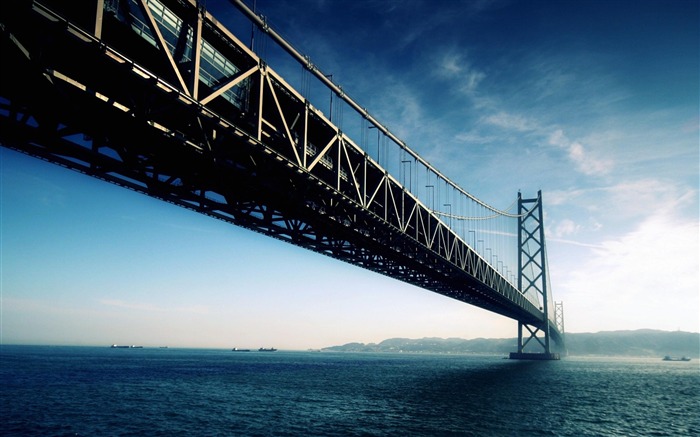 akashi kaikyo bridge japan-Travel photography wallpaper fotografia Visualizações:14331