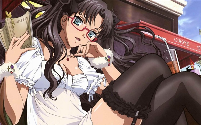 destino quedarse noche rin tohsaka-personajes de dibujos animados fondo de pantalla Vistas:46708