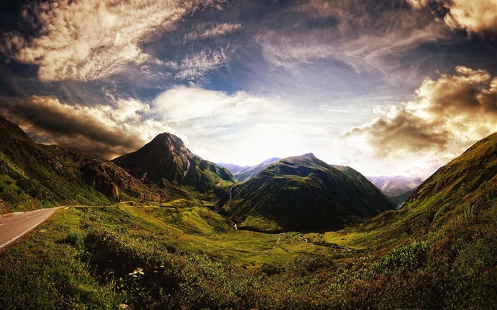 grande montagne-Paysage de montagne fonds d'écran Vues:16106