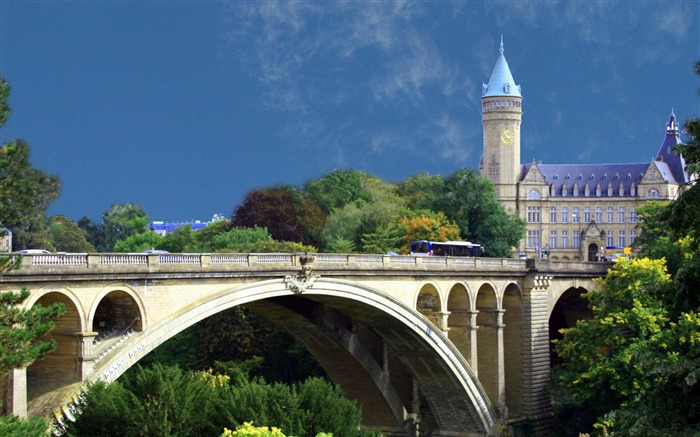 Fondo de pantalla de la arquitectura de la ciudad de luxemburgo Vistas:15397