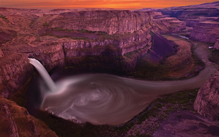 palouse falls-Papel de parede da fotografia de viagem Visualizações:11273