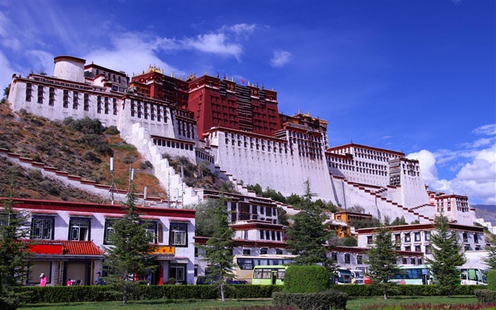 potala palace lhasa tibet-city architecture fondo de pantalla Vistas:36613