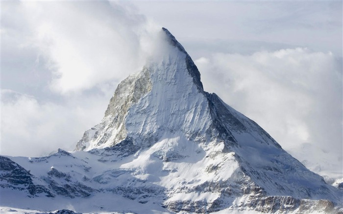 Snow Peak-Fond d'écran paysage naturel Vues:12982