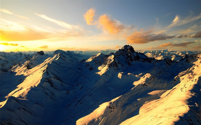 Alpes suíços - Papel de parede da paisagem natural Visualizações:17247