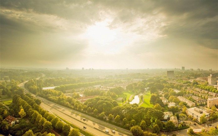 utrecht panorama-fond d'écran paysage Néerlandais Vues:15930