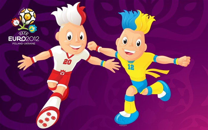 Pologne Ukraine Mascotte-Euro 2012 HD Fond d'écran Vues:12454