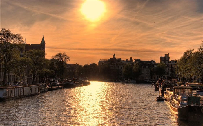 paisaje de canales de amsterdam - paisaje natural Vistas:12348