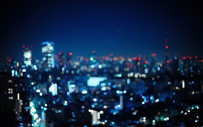 Tokyo Japon bokeh ville-fond d'écran paysage Japon Vues:43624