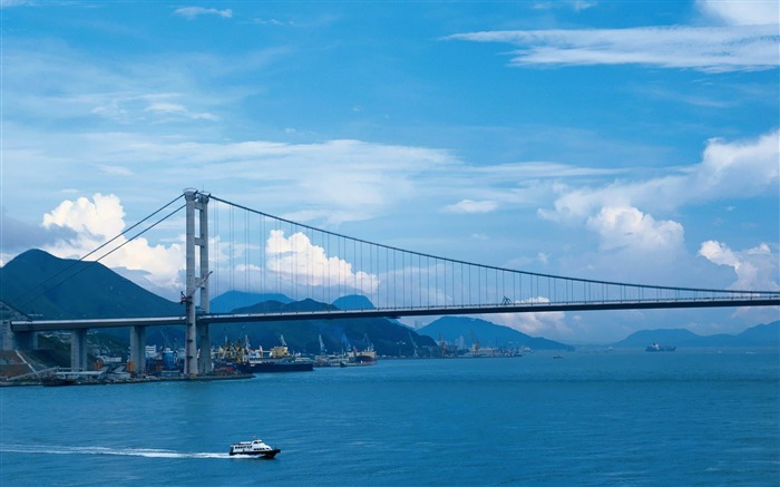 tsing ma bridge hong kong-city photography wallpaper Views:11763 Date:2012/6/17 14:32:00