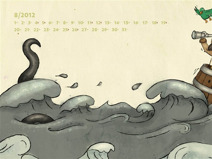 Ahoy - 8 월 2012 캘린더 월페이퍼 찾아보기 :8904