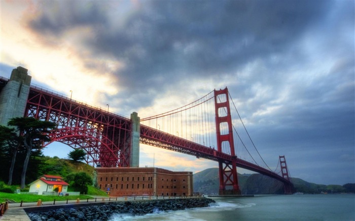 Golden Gate Bridge-Nature Paysage Fond d'écran Vues:12003