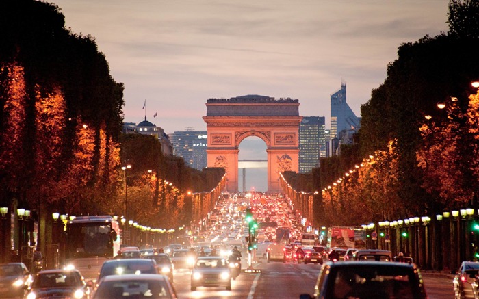 Paris Arc De Triomphe-Paysage France fond d'écran Vues:29950