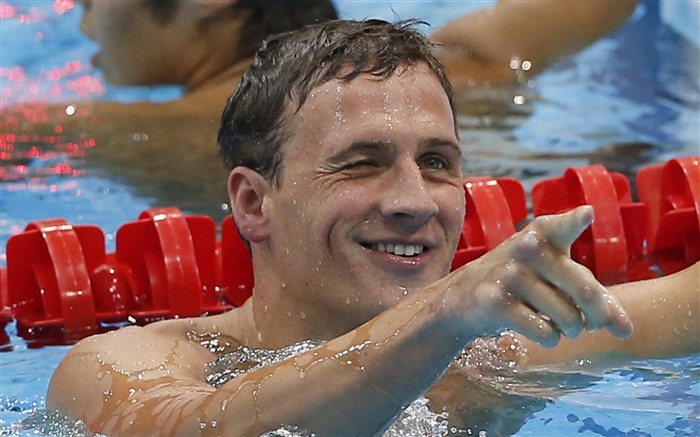 Ryan Lochte Swimming Gold United States Smile-London 2012 Views:11328 Date:2012/7/31 22:01:53