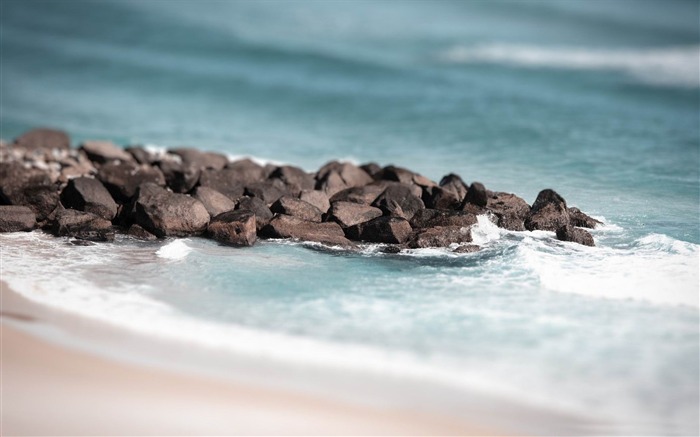 Mudança de inclinação da praia - Paisagem da praia Wallpaper Visualizações:11130