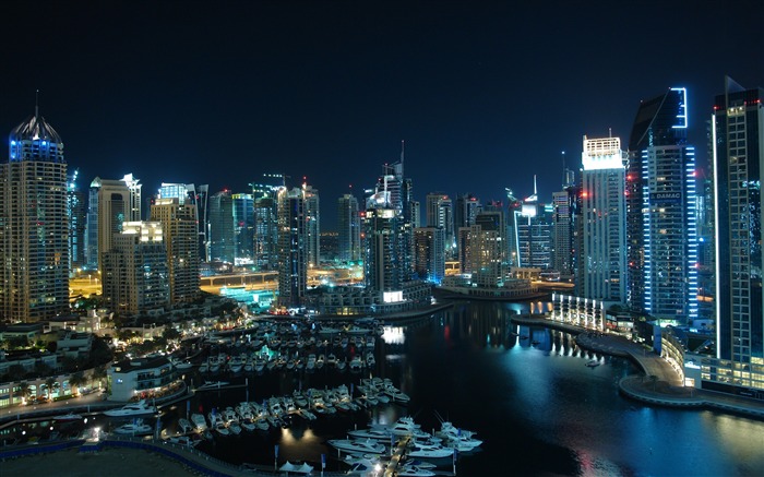 Dubai marina-City wallpaper paisagem de viagem Visualizações:22839