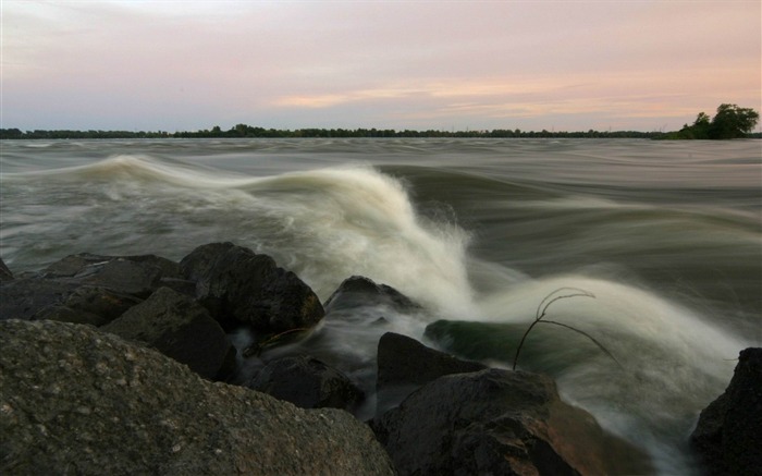 fluxo do rio - rios da natureza Paisagem Wallpaper Visualizações:9645