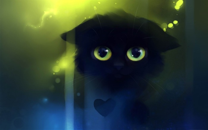 sad kitty-Fantasy painting wallpaper Views:38443 Date:2012/7/4 19:32:58