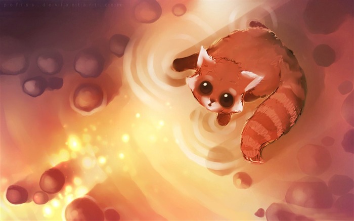 shining cat-Fantasy painting wallpaper Views:12065 Date:2012/7/4 19:34:19