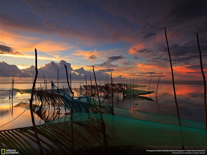 Atardecer en Patar Beach-National Geographic fondo de pantalla Vistas:19467