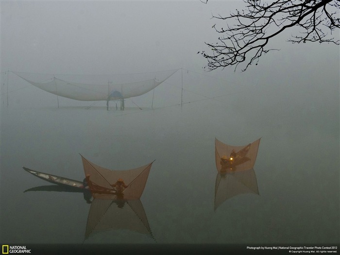 Fish net-National Geographic fondo de pantalla Vistas:11451