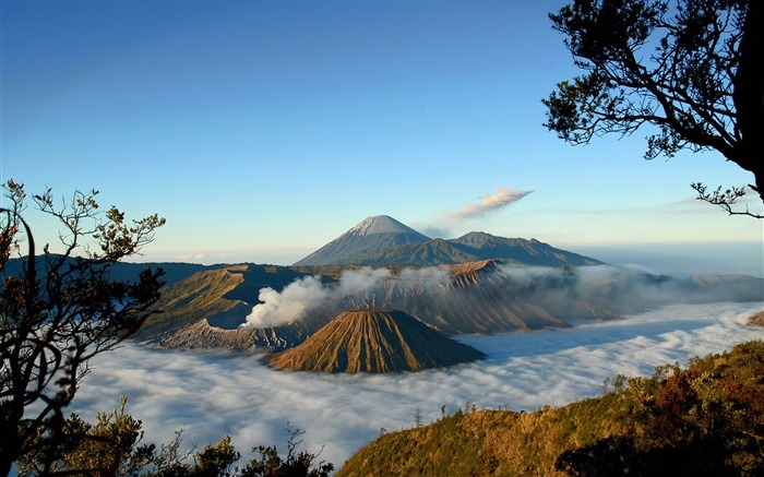 Mont Bromo-fond d'écran Paysage Vues:17597