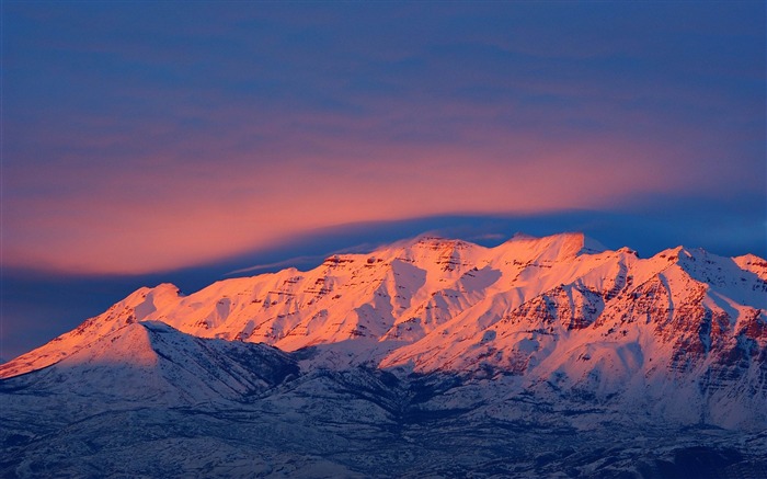 Mount Timpanogos coucher du soleil-Fonds d'écran American Photo Vues:10384