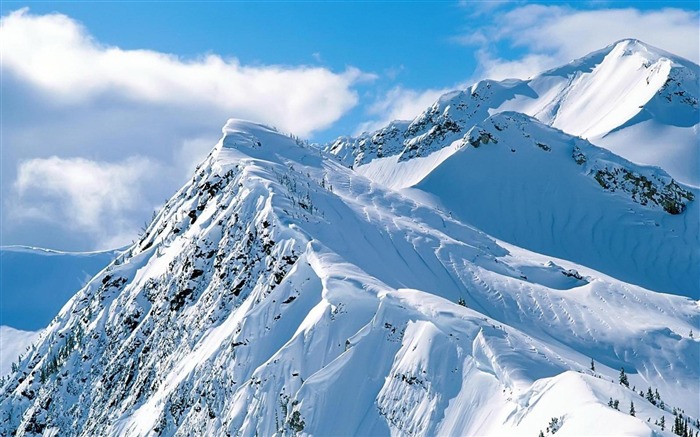 montaña de la nieve -papel de paisaje de la naturaleza Vistas:47180