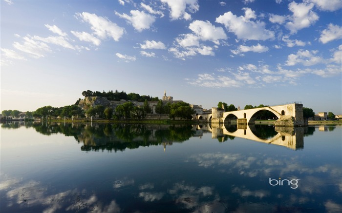 Avignon sur le Rhône France-Fond d'écran Bing Vues:96937