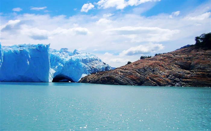 Lago Argentino Argentina-foto de la naturaleza fondo de pantalla Vistas:16562