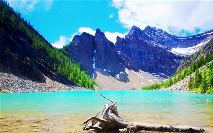 Parque Nacional Lago Agnes Banff Alberta Canadá-foto de la naturaleza fondo de pantalla Vistas:26578