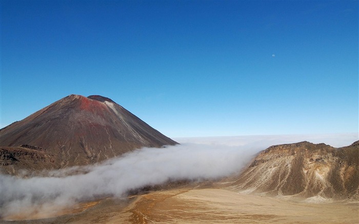 Monte Ngauruhoe volcán Nueva Zelanda-naturaleza foto fondo de pantalla Vistas:16869