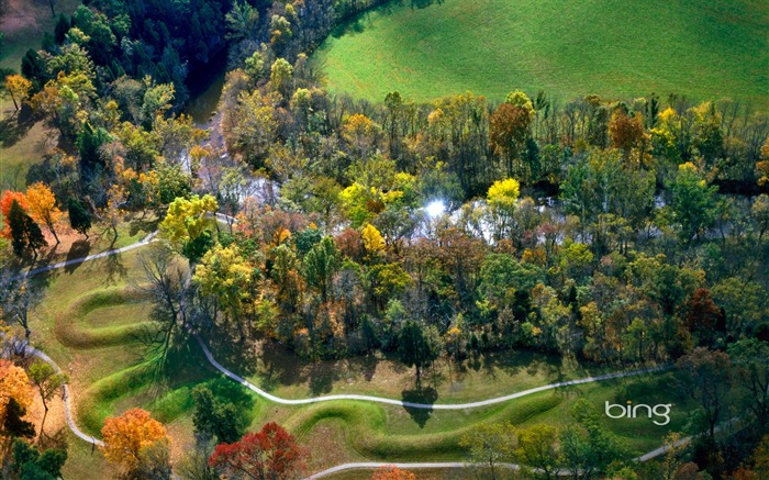 Ohio préhistorique par l'homme montagne Serpent-Fond d'écran Bing Vues:27281