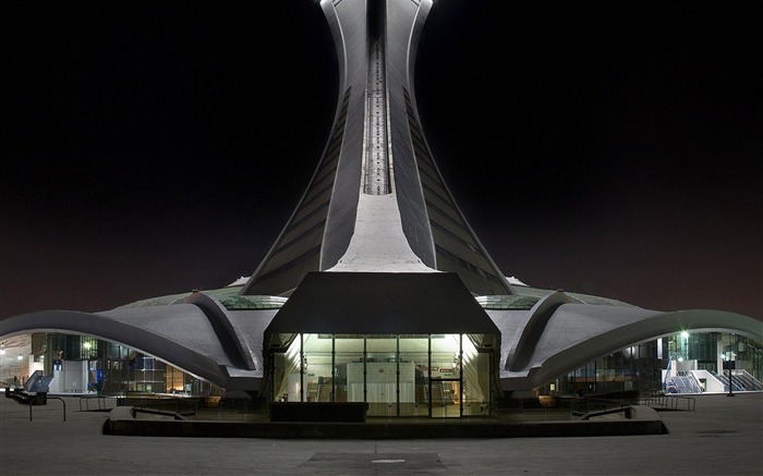 Estádio Olímpico Montreal Canadá - paisagens de paisagens arquitetônicas Visualizações:16149