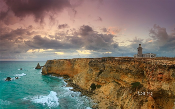 Red Point Lighthouse à Puerto Rico-Uni-Fond d'écran Bing Vues:31506