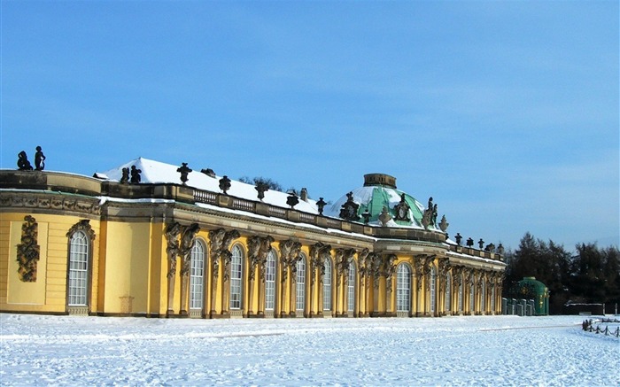 Sanssouci Potsdam perto de Berlim, Alemanha, paisagem arquitetônica, papel de parede Visualizações:14770