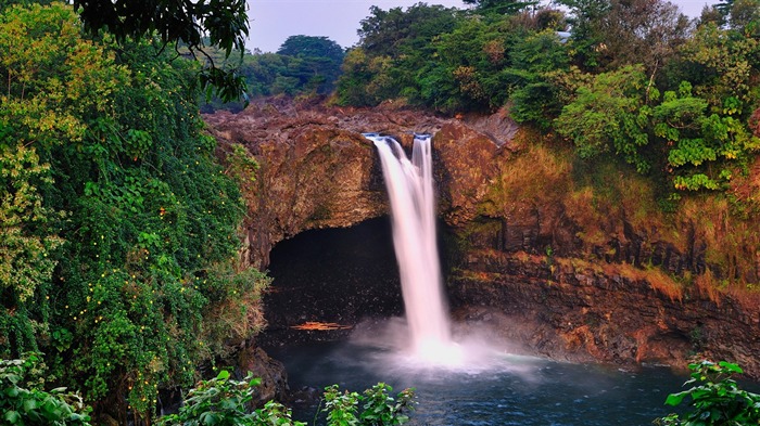 fondos de pantalla de cascada de bosque Vistas:12698