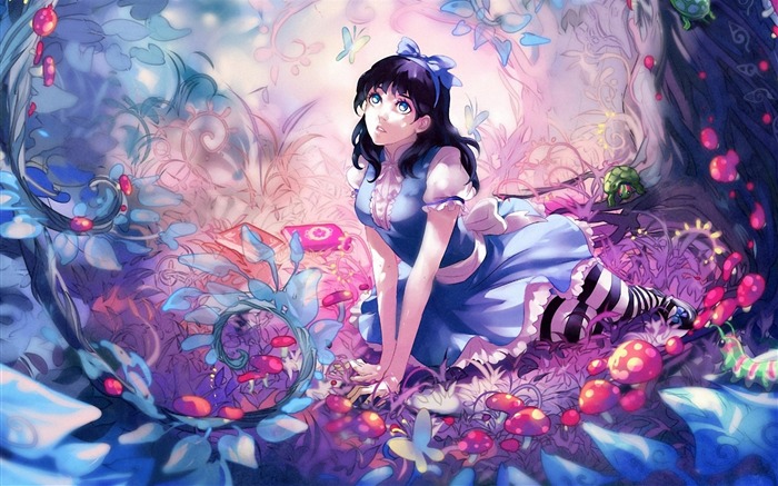 Girl Fairy Forest-Anime design HD wallpaper Views:52651 Date:2012/10/2 22:09:18