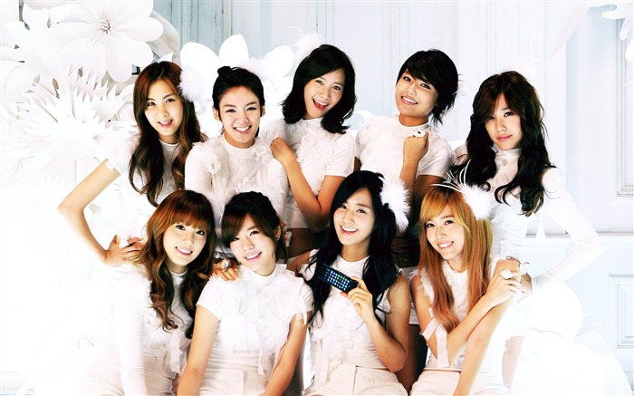 Girls Generation-La belle idole groupe photo HD fond d'écran Vues:14707