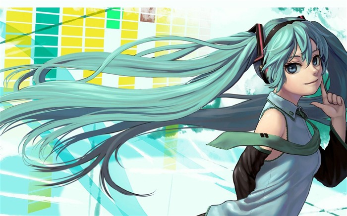 Hatsune Miku-Anime design HD wallpaper Views:36722 Date:2012/10/2 22:12:57