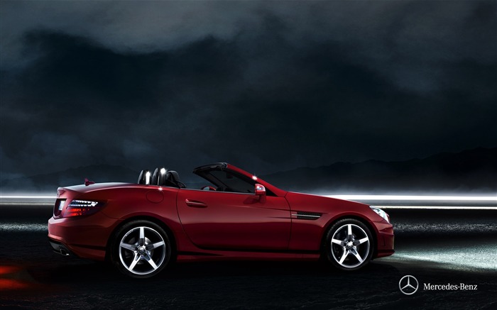 Mercedes Benz SLK roadster auto HD Wallpaper 02 Visualizações:9435