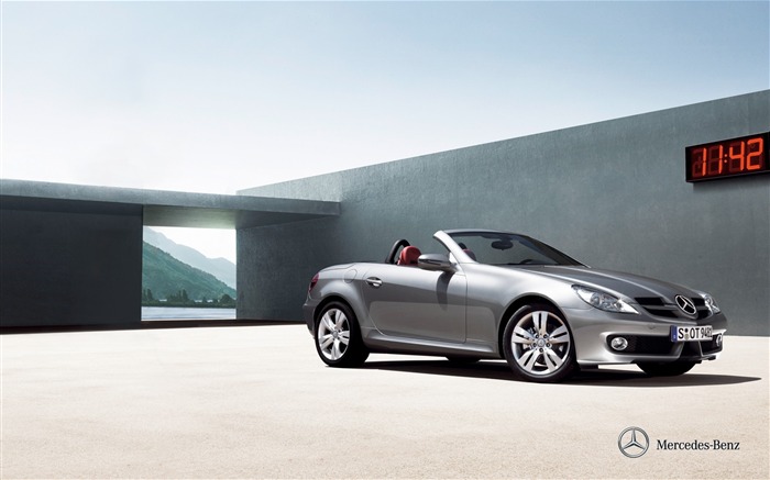 Mercedes Benz SLK roadster auto HD Wallpaper 03 Visualizações:8519