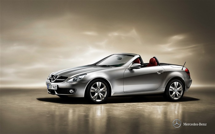 Mercedes Benz SLK roadster auto HD Wallpaper 05 Visualizações:10158