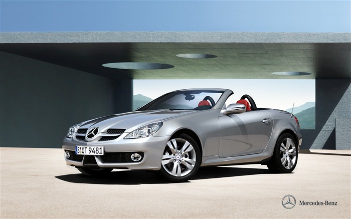 Mercedes Benz SLK roadster auto HD Wallpaper 07 Visualizações:9639