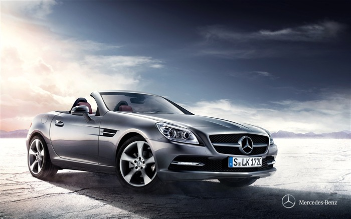 Mercedes Benz SLK roadster auto HD Wallpaper 08 Visualizações:10984