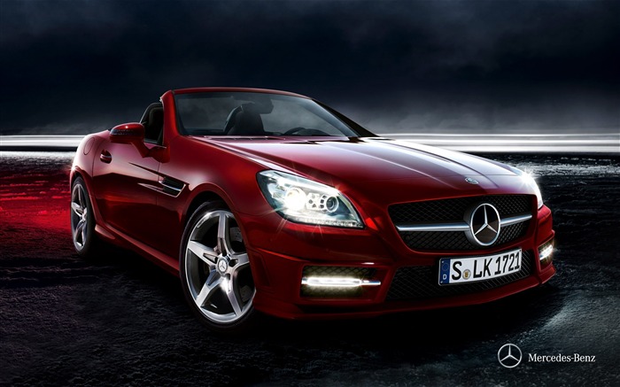 Mercedes Benz SLK roadster auto HD Wallpaper 11 Visualizações:10287